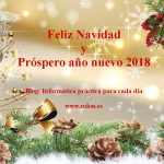 Feliz navidad y prospero 2018